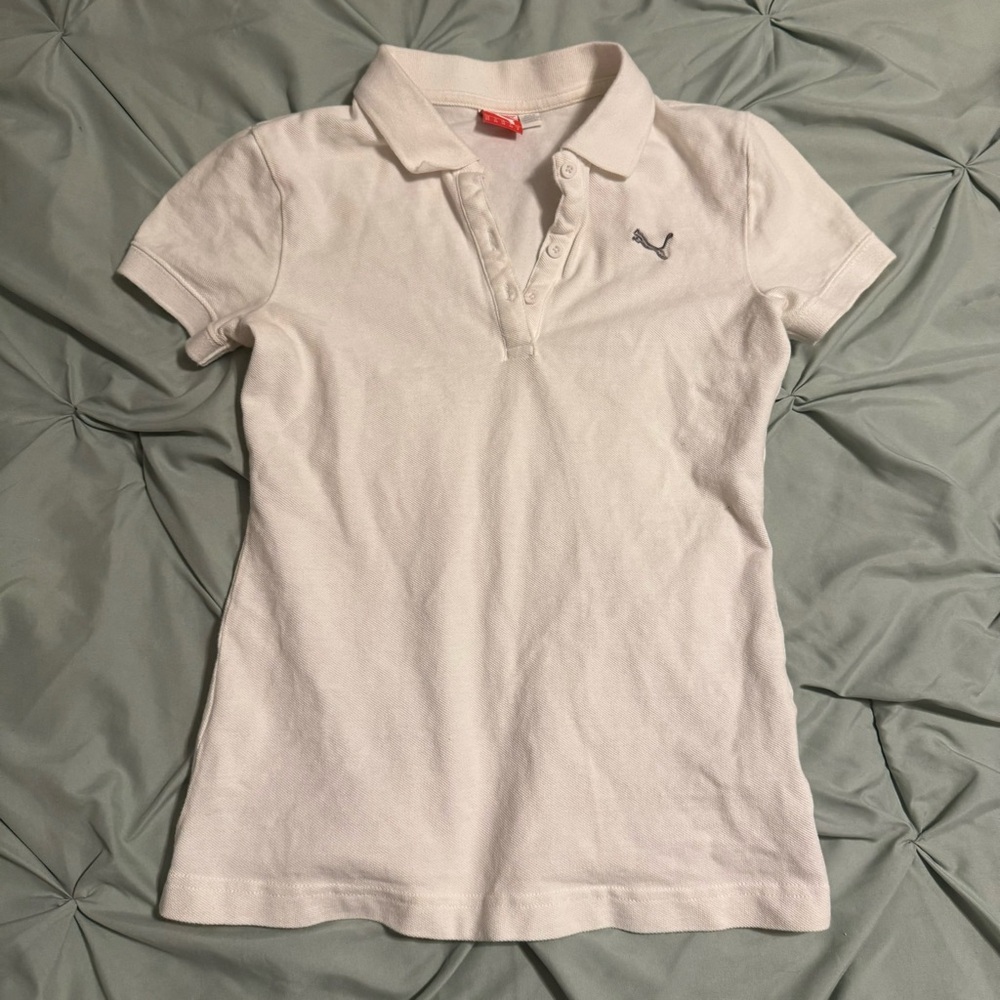 Puma White Sport Lifestyle Shirt